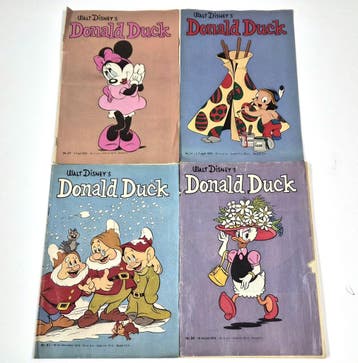 Vintage Donald Duck weekbladen 1972 – nr. 14, 24, 27 en 51, Verzenden