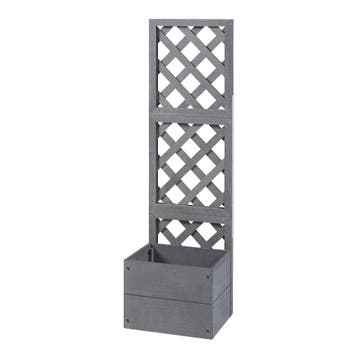 Plantenbak met latwerk Amstelveen HKC 135x40x30 cm grijs [en, Verzenden, Nieuw