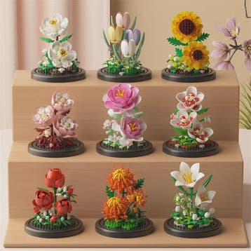 Bloemen Boeket Bonsai Bouwstenen Set - Decoratieve Miniatuur, Verzenden, Nieuw