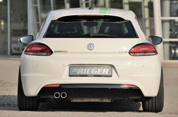 Rieger diffuser voor R-Line achterbumper | Scirocco 3 (13):, Auto-onderdelen, Carrosserie en Plaatwerk, Verzenden, Nieuw, Volkswagen