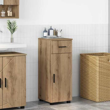 vidaXL Badkamer Kast Artisan Eiken 30 x 35 x 80 cm, Verzenden, Nieuw