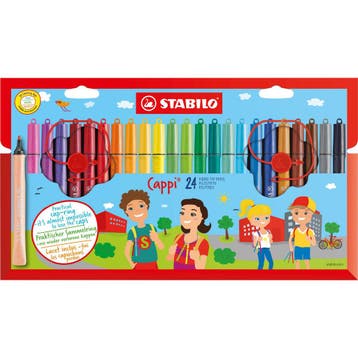 Stabilo viltstiften Cappi Etui - 24 van €18,99 voor €17,09, Ophalen of Verzenden, Nieuw