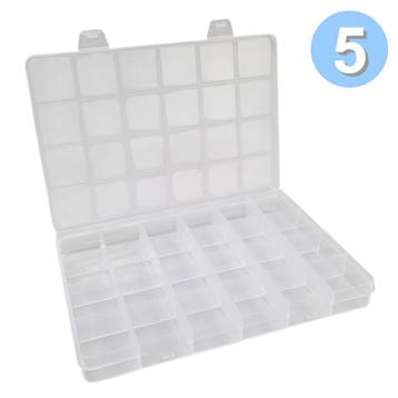 Fako Bijoux - Opbergdoos Large - 24 Vakjes - Kralendoos -, Verzenden, Nieuw