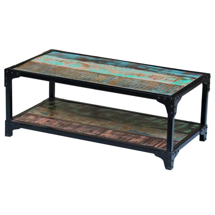 vidaXL Salontafel massief gerecycled hout, Huis en Inrichting, Tafels | Salontafels, Nieuw, 50 tot 100 cm, Overige houtsoorten