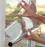 Zonwerende raamfolie met anti-inkijk spiegel effect buiten, Nieuw