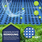 tillvex® Zwembadmat, 24 stuks met gaten, 51 x 51 cm, onderle, Tuin en Terras, Verzenden, Zo goed als nieuw