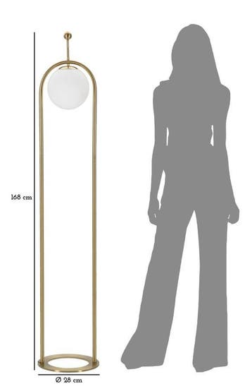 VLOERLAMP GLAMY ARC Ø 28X168 - 1712420000, Huis en Inrichting, Ophalen of Verzenden, Nieuw