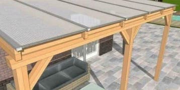 HBM Douglas Overkapping - aan huis of vrijstaand - 300x250, Ophalen of Verzenden, Nieuw