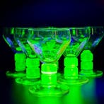 Verreries Doyen - Wijnglas (6) - Uraniumglas - OURALINE ART