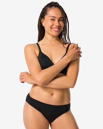 HEMA Damesslip second skin micro zwart, Verzenden