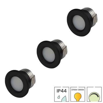 Set van 3 mini LED inbouwspots | 3 watt dimbaar | Dim to, Verzenden, Nieuw, Overige fittingen