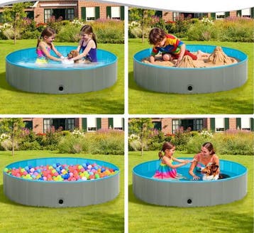 Opvouwbaar Hondenzwembad – Draagbaar Huisdierbad Antislip, Verzenden, Nieuw