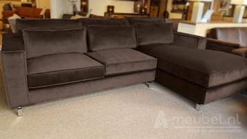 Loungebank Indijk - loungebanken - Taupe, Huis en Inrichting, Banken | Bankstellen, Nieuw, Stof