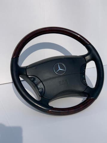 Mercedes W220 S600 V12 stuur airbag hout speciaal vol leder, Nieuw, Mercedes-Benz