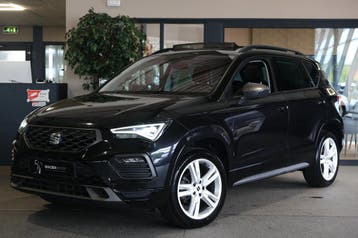 Zakelijke Lease |  SEAT Ateca 1.5 TSI FR DSG 150pk Led Pano, Automaat, Stof, Gebruikt, Zwart
