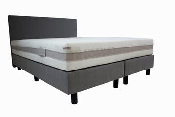 Boxspring Combinatie, Verzenden, Nieuw, Grijs, Modern