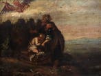 Entourage des Bamboccianti (XVII) - Le Sacrifice dIsaac