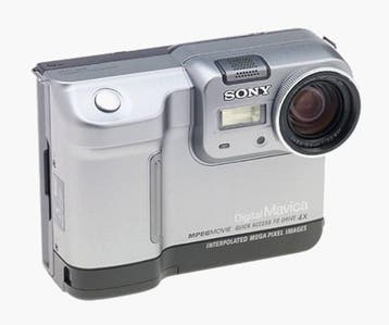 Sony MVC-FD83 Mavica Digitale Camera op Floppy - Zilver, Verzenden, Zo goed als nieuw