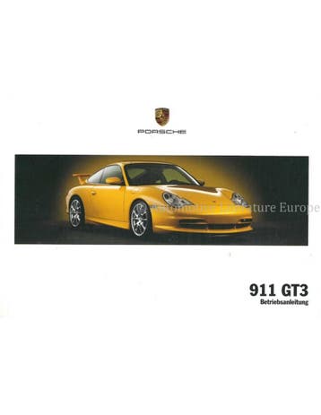 2004 PORSCHE 911 GT3 INSTRUCTIEBOEKJE NEDERLANDS