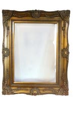 Lijst - Grote majestueuze Venetiaanse in hout en goud - H :, Antiek en Kunst