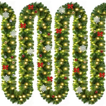 Guirlande Groen 5m 80 LED´s Kerstdecoratie (Kerst artikelen, Verzenden, Nieuw