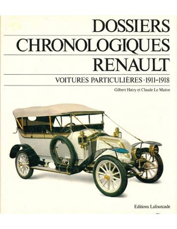 DOSSIERS CHRONOLOGIQUES RENAULT, VOITURES PARTICULIÈRES,, Nieuw, Renault, Author