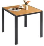 Vierkante Tuintafel Aluminium  WPC – 75x75 cm Weerbestendig, Verzenden, Nieuw