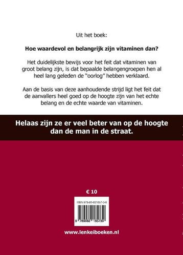 Verslag ter plaatse over de oorlog tegen vitaminen / Kennis, Boeken, Verzenden, Gelezen, Gábor Lenkei