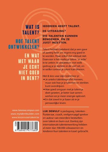 Ik kies voor mijn talent 9789401477680 Luk Dewulf, Verzenden, Zo goed als nieuw, Luk Dewulf