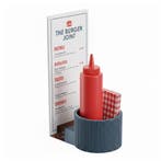 Oacklux Menukaart- en Peper- & Zouthouder Universeel Blauw, Nieuw in verpakking