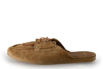Manfield Instappers in maat 41 Beige, Verzenden, Zo goed als nieuw, Manfield, Instappers
