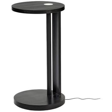 Serax Bijzettafel Hoog Met Led Verlichting Beuken Zwart Aura, Huis en Inrichting, Minder dan 55 cm, Ophalen of Verzenden, Zo goed als nieuw