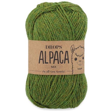 DROPS Alpaca Mix - 7238 grasgroen - Wol Garen, Hobby en Vrije tijd, Breien en Haken, Ophalen of Verzenden, Nieuw