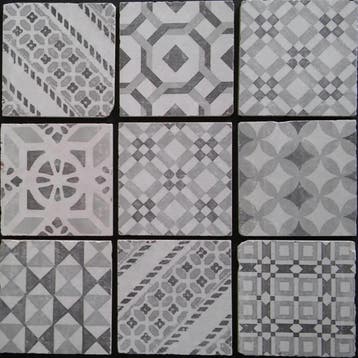 Vintage Vloertegel Decor 15X15 (prijs per m2), Doe-het-zelf en Verbouw, Tegels, Ophalen of Verzenden, Nieuw