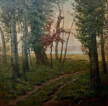 Luigi Comolli (1893-1976) - Paesaggio Lombardo