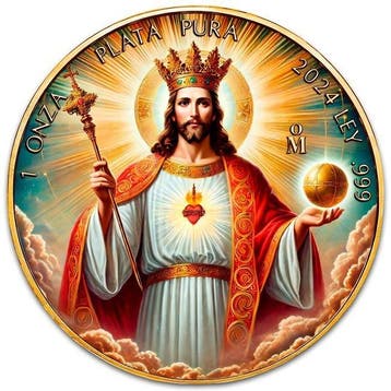 Mexico. 1 Onza 2024 1 oz Mexican Libertad Cristo Rey 24k, Postzegels en Munten, Edelmetalen en Baren