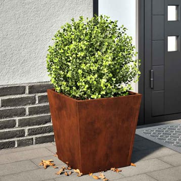 vidaXL Plantenbak 40x40x40 cm weervast staal, Tuin en Terras, Verzenden, Minder dan 60 cm, Nieuw, Metaal