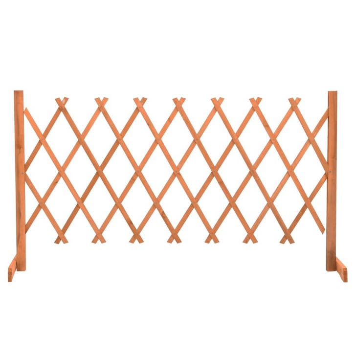 vidaXL Tuinlatwerk 150x80 cm massief vurenhout oranje, Tuin en Terras, Schuttingen, Nieuw, Hout, Minder dan 1 meter, Verzenden