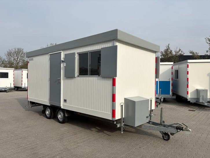 Schaftwagen snelverkeer - 5,10 x 2,30 mtr Berging en Toilet, Zakelijke goederen, Machines en Bouw | Keten en Containers, Ophalen of Verzenden