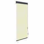 vidaXL Rolgordijn voor buiten 60x250 cm crème, Huis en Inrichting, Verzenden, Nieuw, Crème