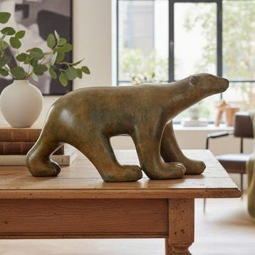 Pierre Chenet (XX-XXI) - sculptuur, Polar Bear - 34 cm in, Antiek en Kunst