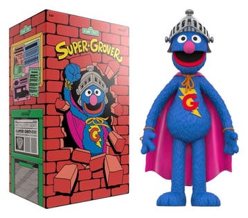 Sesame Street Supersize Vinyl Figure Super Grover 36 cm, Ophalen of Verzenden, Nieuw