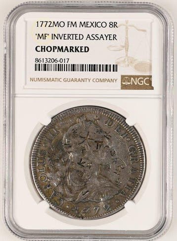 Spanje. Carlos III. 8 Reales Acuñados en la ceca de México,