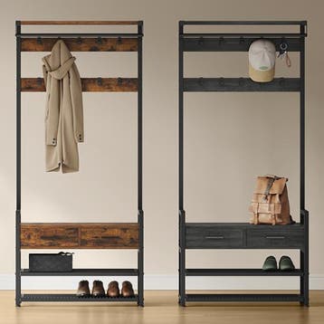 Kapstok met Schoenenbank – 6-in-1 Design met Haken en Laden, Verzenden, Nieuw