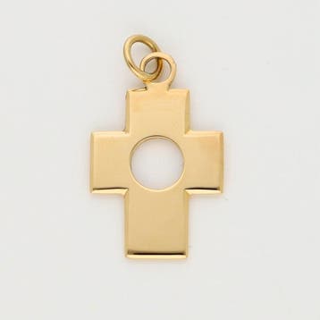 Hanger - 18 karaat Geel goud - Kruis