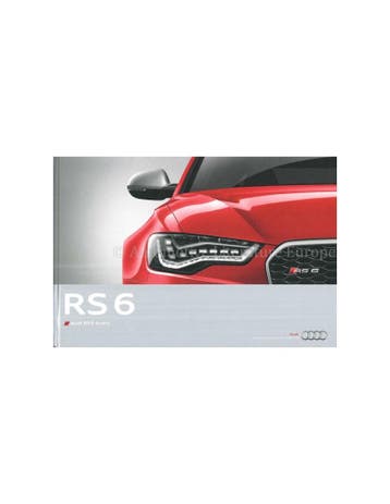 2013 AUDI RS6 AVANT HARDCOVER BROCHURE DUITS, Boeken, Nieuw, Audi, Author