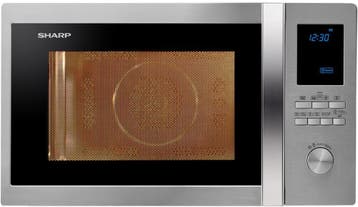 Sharp R-922STWE Combimagnetron 32 l – RVS, Magnetron + Grill, Verzenden, Nieuw
