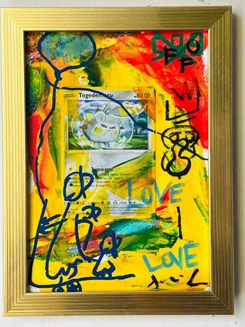 David Harianna (1978) - Esclusiva Opera dArte Pop Art: Gold, Nieuw