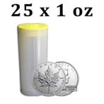 Canada. 5 Dollars 25 x 1 oz $5 CAD Canadian Silver Maple