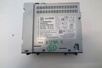 Navigatiesysteem Radio 555343750 Opel Astra K V, Auto-onderdelen, Verzenden, Gebruikt